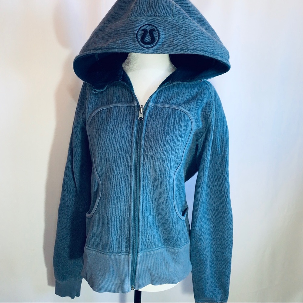 Lululemon Athletica Blue Scuba Hoodie 10